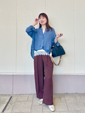 すずき ちかさん（レディース・161cm）の春コーディネート