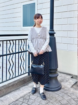 すずき ちかさん（レディース・161cm）の冬コーディネート