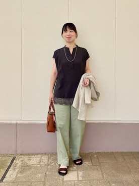 すずき ちかさん（レディース・161cm）の夏コーディネート