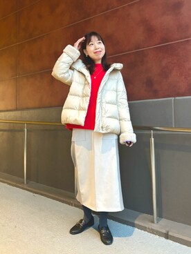 「リアルダウン」｜すずき ちかさん（レディース・161cm）の冬コーディネート