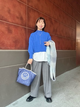 すずき ちかさん（レディース・161cm）の冬コーディネート