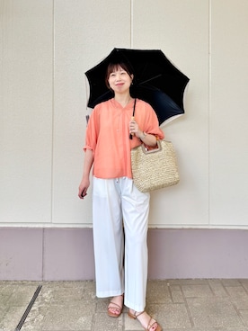 「NOLLEY’S（ノーリーズ）のアイテム」を使った、すずき ちかさん（レディース・161cm）の夏コーディネート