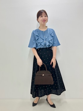 「オフィス」｜すずき ちかさん（レディース・161cm）の夏コーディネート