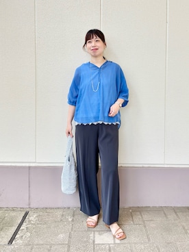 「NOLLEY’S（ノーリーズ）のアイテム」を使った、すずき ちかさん（レディース・161cm）の夏コーディネート