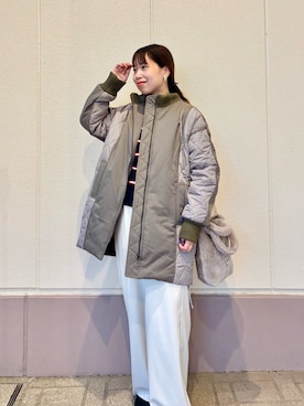 「アイテム（ダッフルコート）」を使った、すずき ちかさん（レディース・161cm）の秋コーディネート