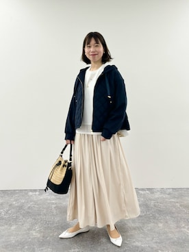 「スカンツ」｜すずき ちかさん（レディース・161cm）の冬コーディネート