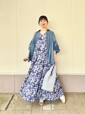 「NOLLEY’S（ノーリーズ）のアイテム」を使った、すずき ちかさん（レディース・161cm）の夏コーディネート