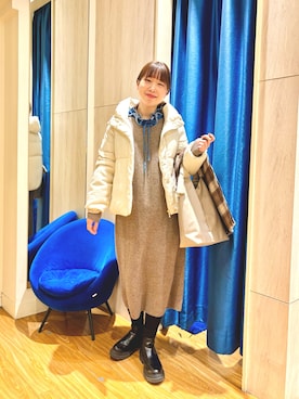 すずき ちかさん（レディース・161cm）の冬コーディネート