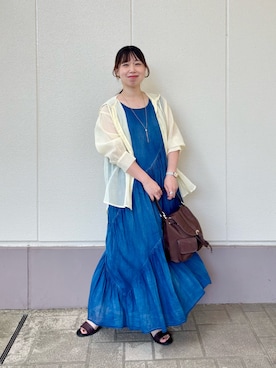 「NOLLEY’S（ノーリーズ）のアイテム」を使った、すずき ちかさん（レディース・161cm）の夏コーディネート