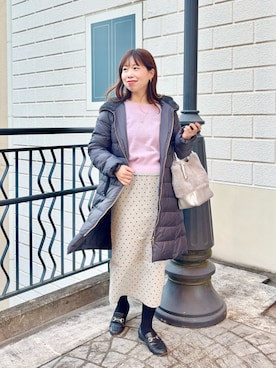 すずき ちかさん（レディース・161cm）の冬コーディネート
