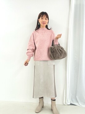 すずき ちかさん（レディース・161cm）の冬コーディネート