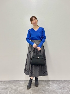 「ラメニット」｜すずき ちかさん（レディース・161cm）の夏コーディネート