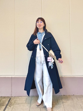 「アイテム（チャーム）」を使った、すずき ちかさん（レディース・161cm）の春コーディネート