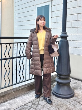 「アイテム（ダッフルコート）」を使った、すずき ちかさん（レディース・161cm）の冬コーディネート