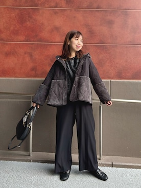 すずき ちかさん（レディース・161cm）の冬コーディネート