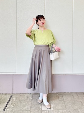 「NOLLEY’S（ノーリーズ）のアイテム」を使った、すずき ちかさん（レディース・161cm）の夏コーディネート