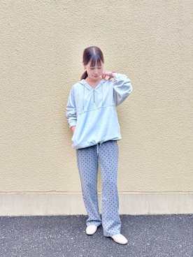 「ドットパンツ」｜すずき ちかさん（レディース・161cm）の秋コーディネート