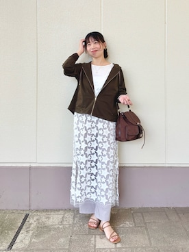 すずき ちかさん（レディース・161cm）の夏コーディネート