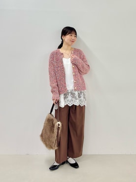 「grace grace （グラスグラス）のアイテム」を使った、すずき ちかさん（レディース・161cm）の秋コーディネート