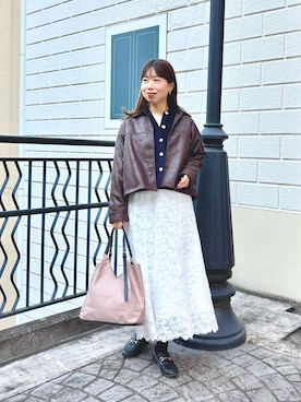 すずき ちかさん（レディース・161cm）の冬コーディネート