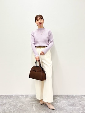 「NOLLEY’S（ノーリーズ）のアイテム」を使った、すずき ちかさん（レディース・161cm）の夏コーディネート