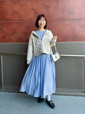 「fredy emue（フレディエミュ）のアイテム（ハンドバッグ）」を使った、すずき ちかさん（レディース・161cm）の冬コーディネート