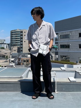 「アイテム（バッグ）」を使った、munenoreachさん（メンズ・174cm・30代）の夏コーディネート