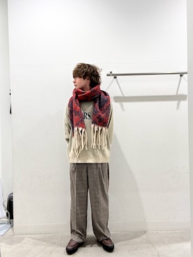 「アイテム（その他シューズ）」を使った、ぐっぴーさん（メンズ・168cm）の秋コーディネート