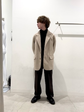 「アイテム（テーラードジャケット）」を使った、ぐっぴーさん（メンズ・168cm）の秋コーディネート