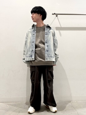 「初秋コーデ」｜「アイテム（デニムジャケット）」を使った、ぐっぴーさん（メンズ・168cm）の秋コーディネート