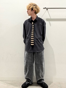 「アイテム（ネクタイ）」を使った、ぐっぴーさん（メンズ・168cm）の秋コーディネート