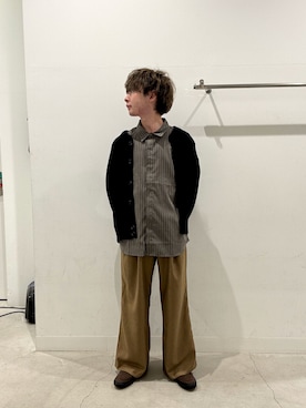 「アイテム（カーディガン/ボレロ）」を使った、ぐっぴーさん（メンズ・168cm）の秋コーディネート