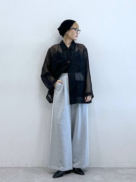 「アイテム（ニットキャップ/ビーニー）」を使った、たけおさん（レディース・157cm・30代）の夏コーディネート