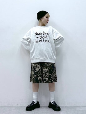 「アイテム（スウェット）」を使った、たけおさん（レディース・157cm・30代）の冬コーディネート