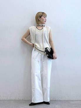 「アイテム（チノパンツ）」を使った、たけおさん（レディース・157cm・30代）の夏コーディネート
