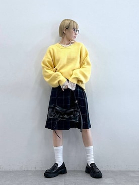 「アイテム（メガネ）」を使った、たけおさん（レディース・157cm・30代）の秋コーディネート