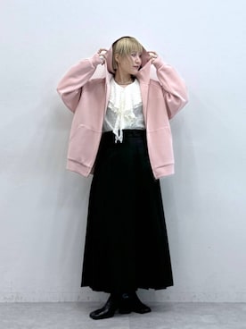 「アイテム（パーカー）」を使った、たけおさん（レディース・157cm・30代）の秋コーディネート