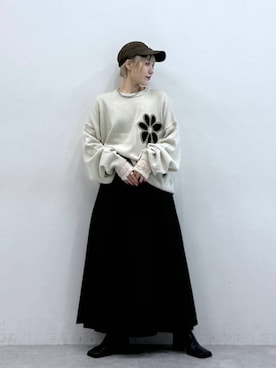 「RAGEBLUE（レイジブルー）のアイテム（Tシャツ/カットソー）」を使った、たけおさん（レディース・157cm）の秋コーディネート