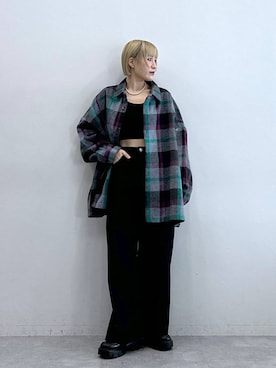 「アイテム（アンダーウェア）」を使った、たけおさん（レディース・157cm）の秋コーディネート