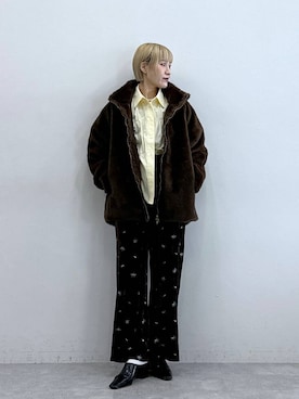 「アイテム（スウェットパンツ）」を使った、たけおさん（レディース・157cm・30代）の秋コーディネート