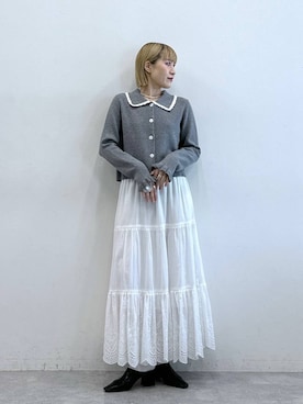 「アイテム（スカート）」を使った、たけおさん（レディース・157cm・30代）の夏コーディネート