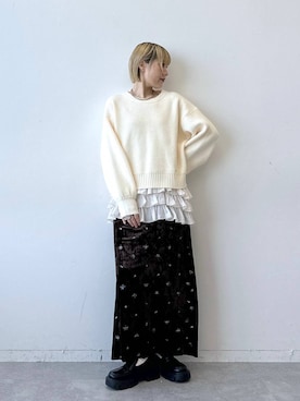 「アイテム（キャミソール）」を使った、たけおさん（レディース・157cm・30代）の秋コーディネート