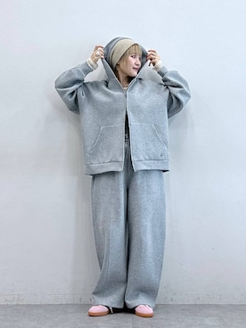 「RAGEBLUE（レイジブルー）のアイテム（帽子）」を使った、たけおさん（レディース・157cm）の秋コーディネート