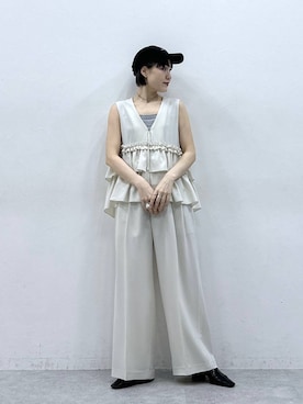 「RAGEBLUE（レイジブルー）の【NEW ERA/ニューエラ】9TWENTY HAND WRITTEN（キャップ、ブラック系）」を使った、たけおさん（レディース・157cm）の春コーディネート