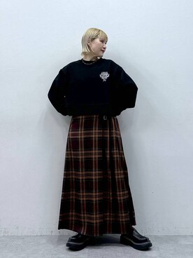 「アイテム（スウェット）」を使った、たけおさん（レディース・157cm・30代）の秋コーディネート