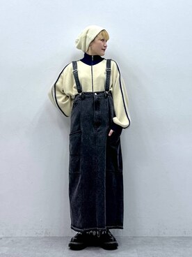 「アイテム（ローファー）」を使った、たけおさん（レディース・157cm）の秋コーディネート