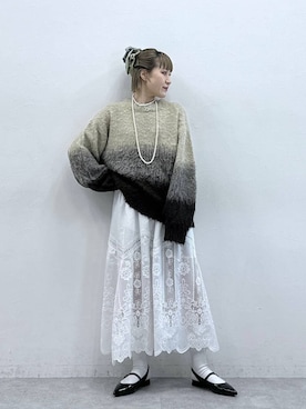 「RAGEBLUE（レイジブルー）のアイテム（アクセサリー）」を使った、たけおさん（レディース・157cm）の冬コーディネート