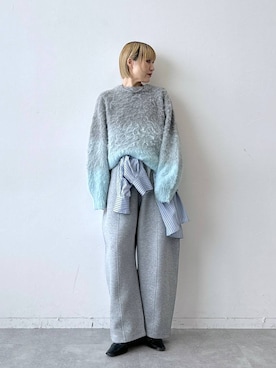 「RAGEBLUE（レイジブルー）のアイテム（Tシャツ/カットソー）」を使った、たけおさん（レディース・157cm）の秋コーディネート