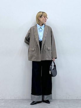 「アイテム（ジャケット/アウター）」を使った、たけおさん（レディース・157cm・30代）の夏コーディネート
