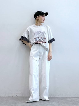 「アイテム（キャップ）」を使った、たけおさん（レディース・157cm・30代）の夏コーディネート